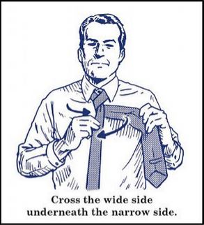how to tie four in hand necktie knot