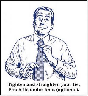 how to tie four in hand necktie knot