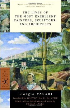 The Lives of the Most Excellent Painters, Sculptors, and Architects book cover Giorgio Vasari.