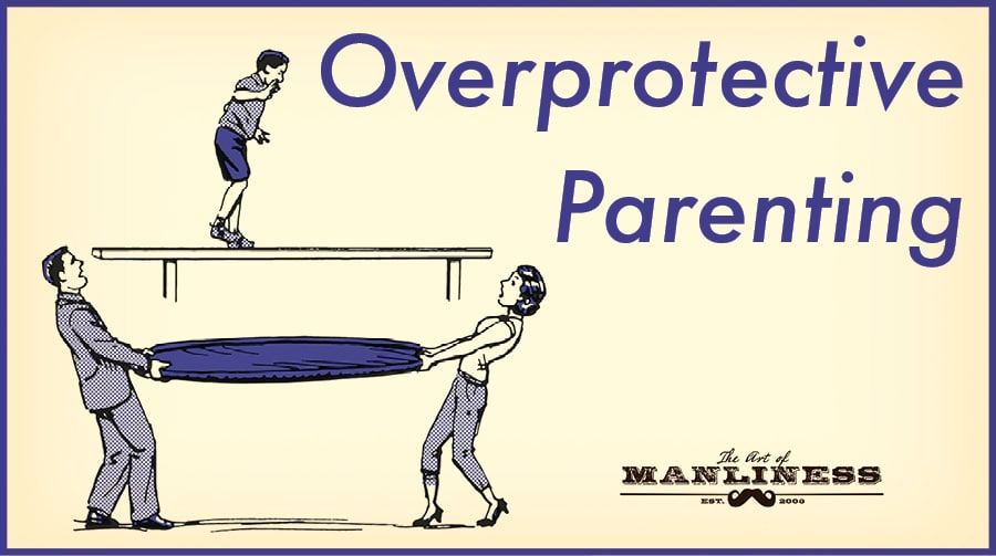 Overprotective Parenting illustration.