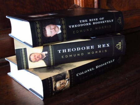 Theodore Roosevelt Trilogy by Edmund Morris, book cover.