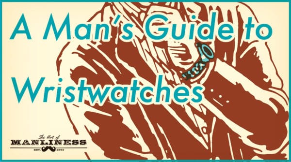 Man's guide to wristwatches illustration.